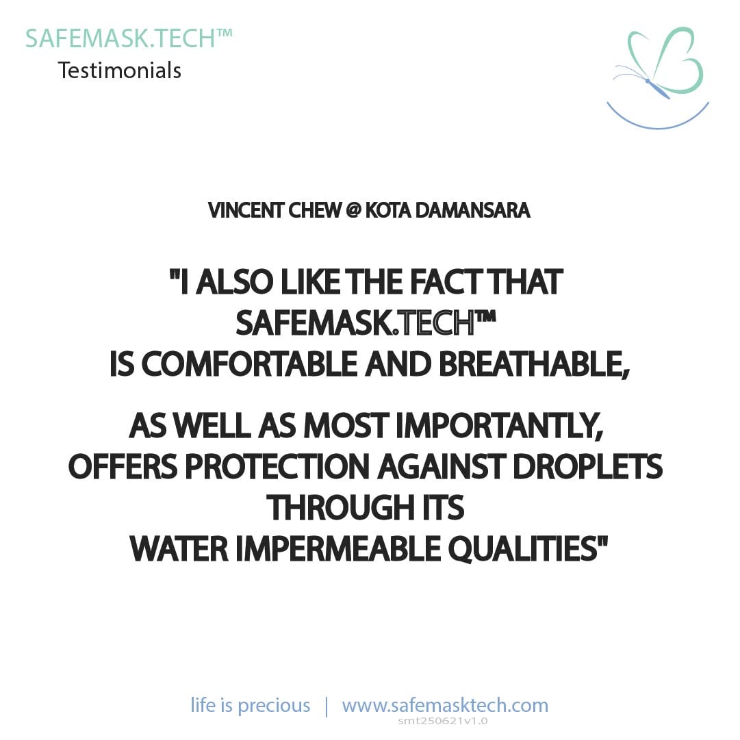 SafeMask.Tech™ Testimonials: Vincent Chew @ Kota Damansara